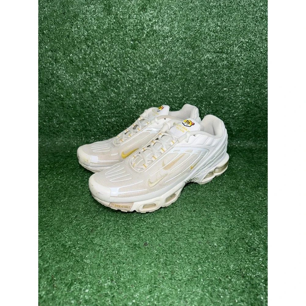 Nike Air Max Plus III‎ White Tuned Running Shoes Comfort Sneakers Mens Size 9